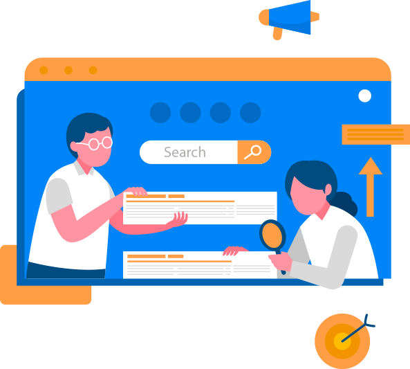 Illustration of a team building a digital product